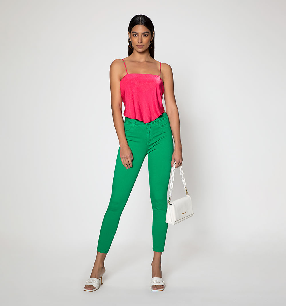 Jeggings Clasico 5 Bolsillos  Tiro Alto