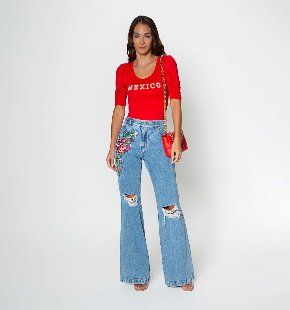 Blusa Ajustada Manga Al Codo