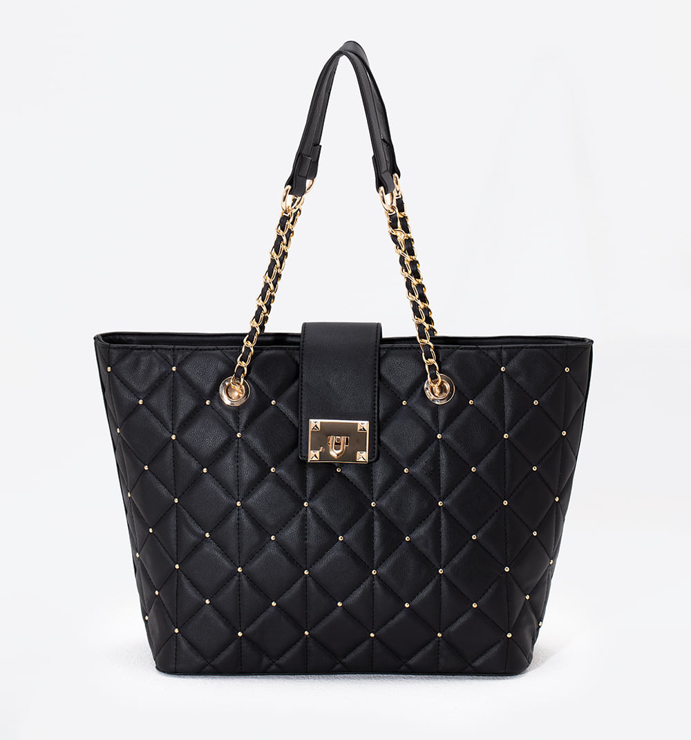 Bolso De Hombro Acolchado Con Mini Tache