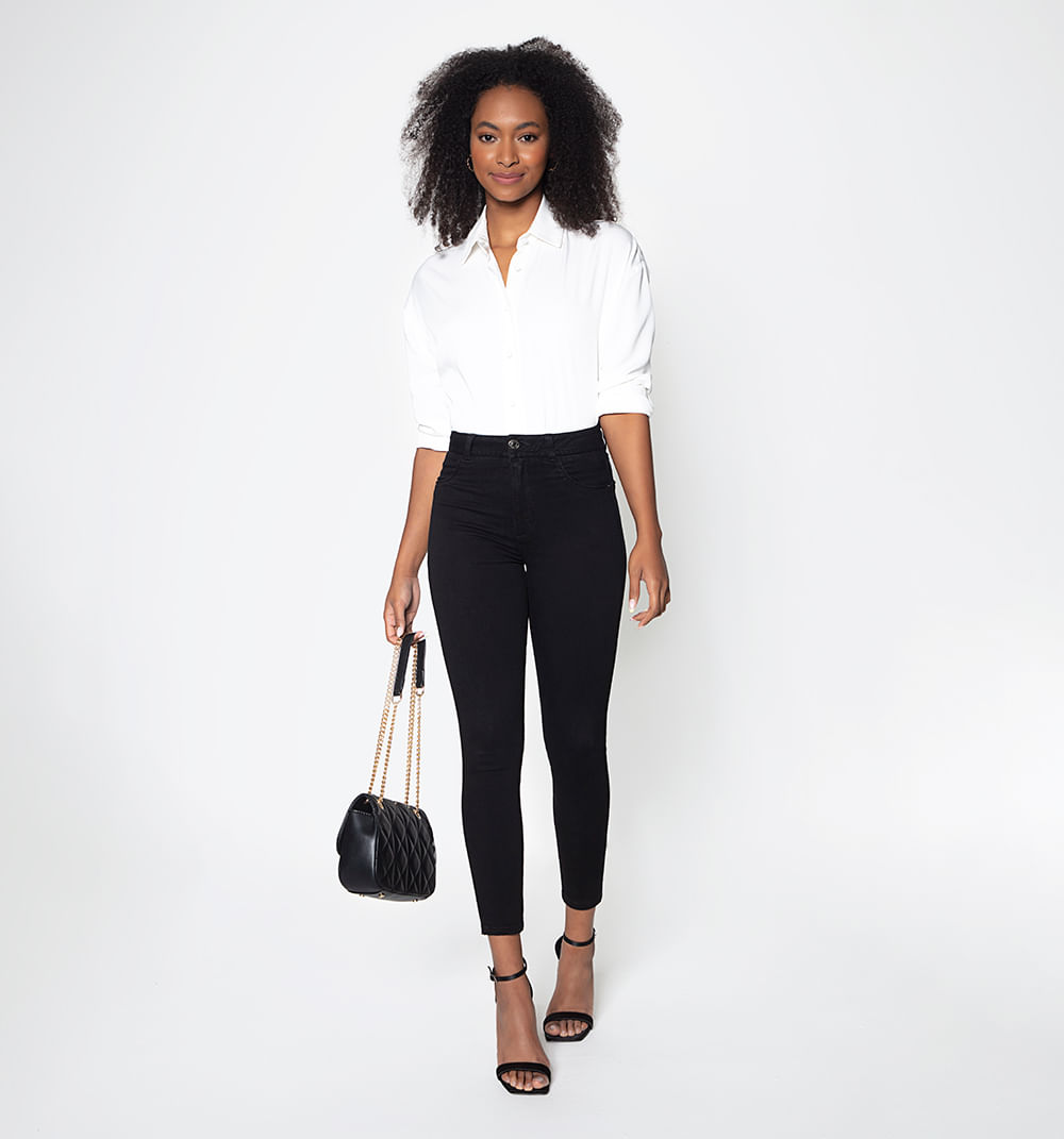 Jeggings Tiro Alto, Cinco Bolsillos, Tay