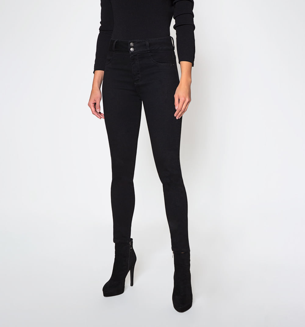 Jean Skinny Sin Bolsillos  Tiro Alto, Ne