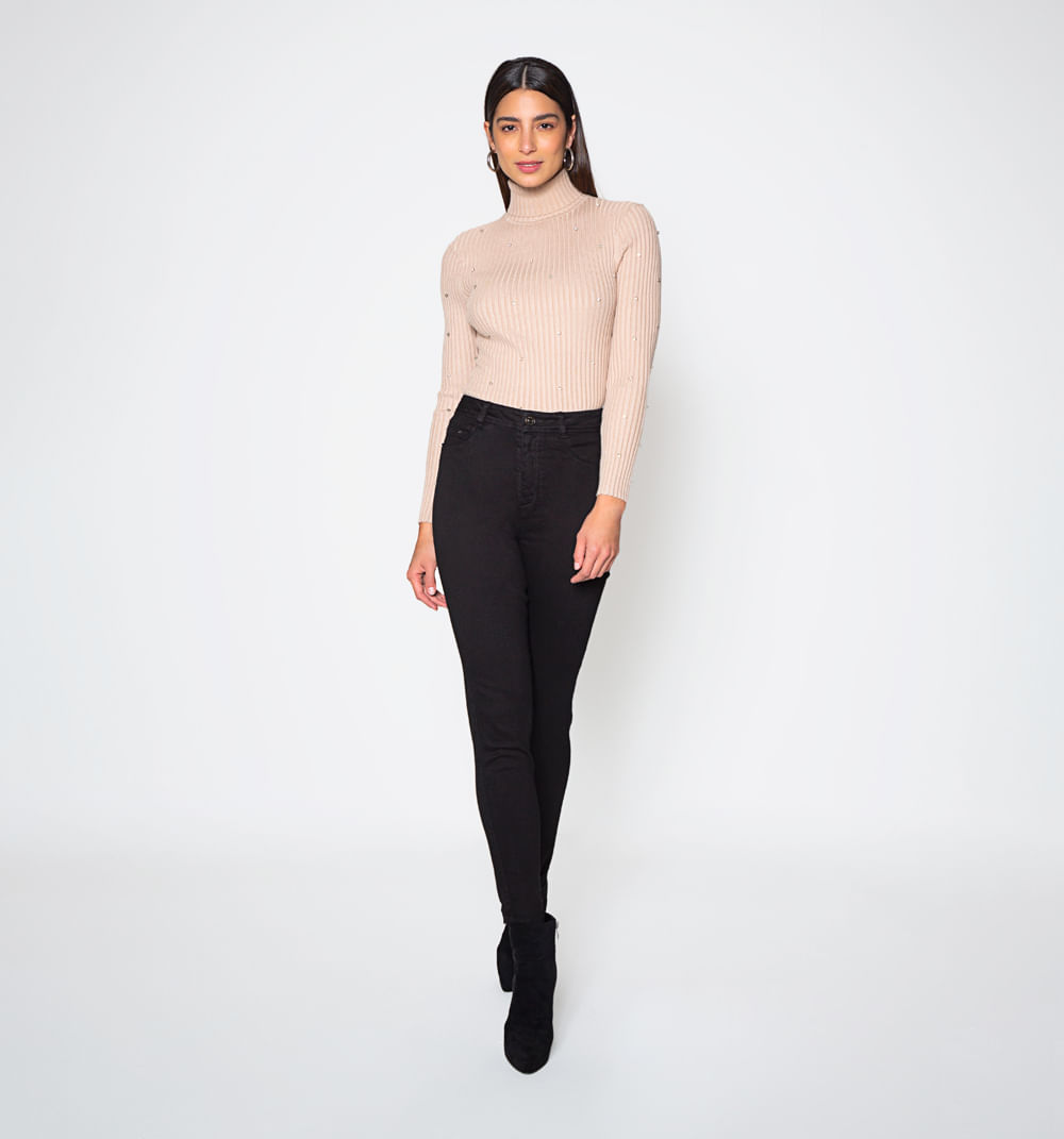 Jean Ultraslim Tiro Super Alto, Cinco Bo