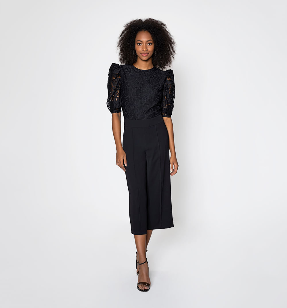 Enterizo Culotte Con Blusa Manga 3/4