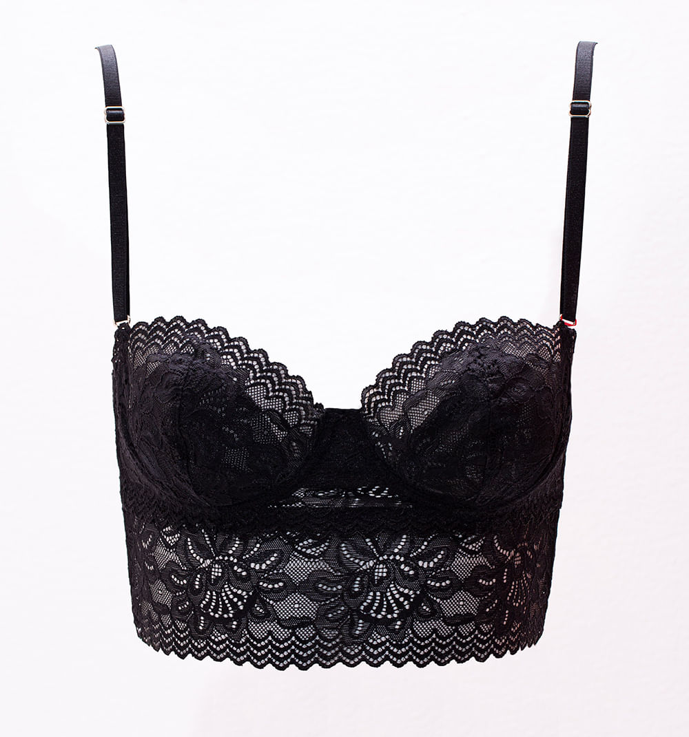 Croptop Encaje De Flores