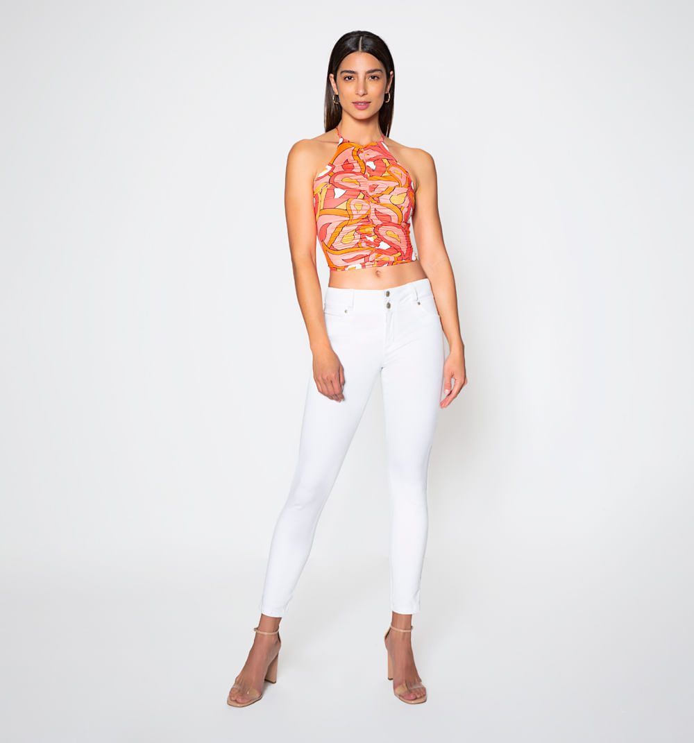 Blusa Halter Con Espalda Descubierta