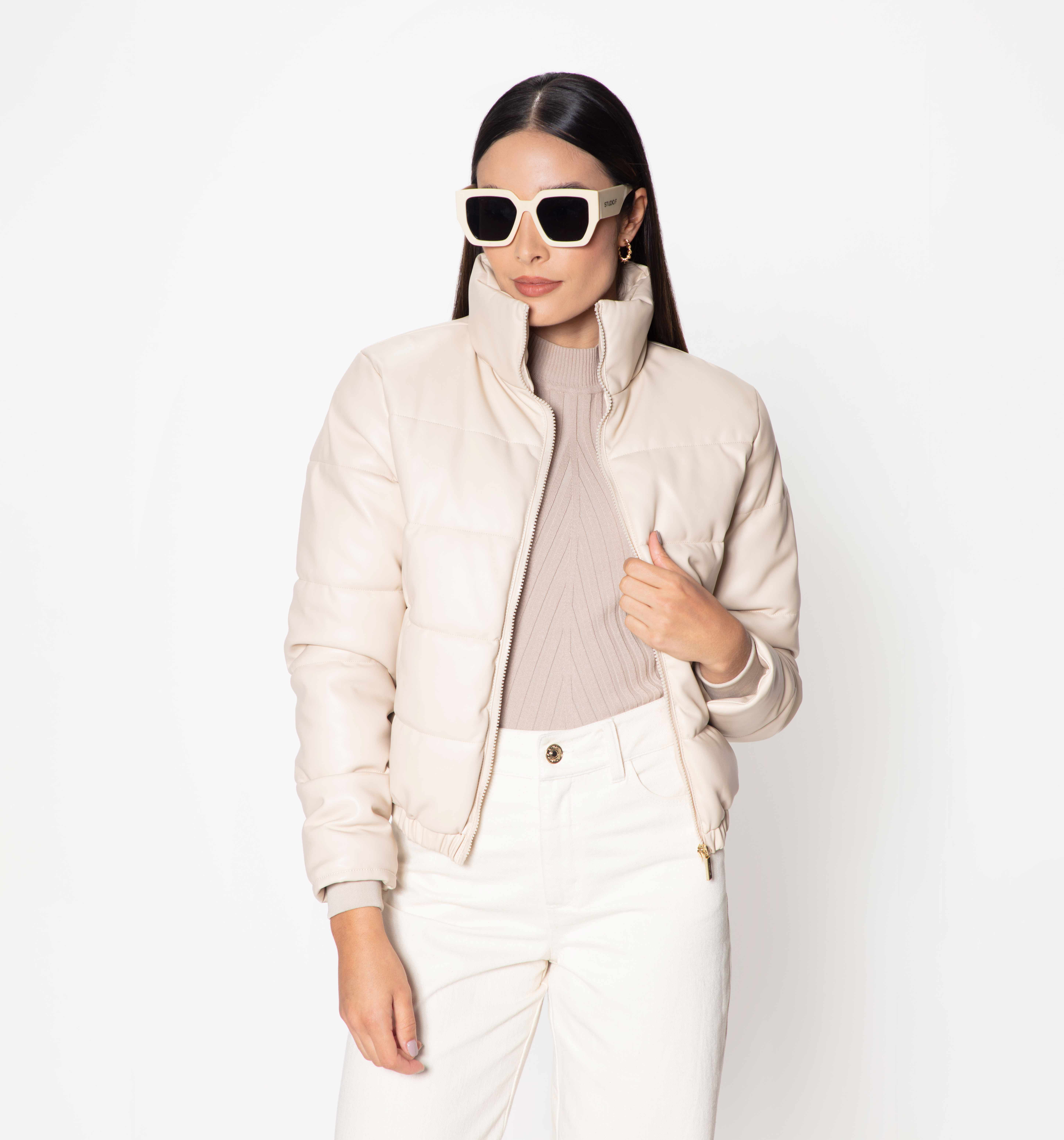 Bomber Acolchada En Pu