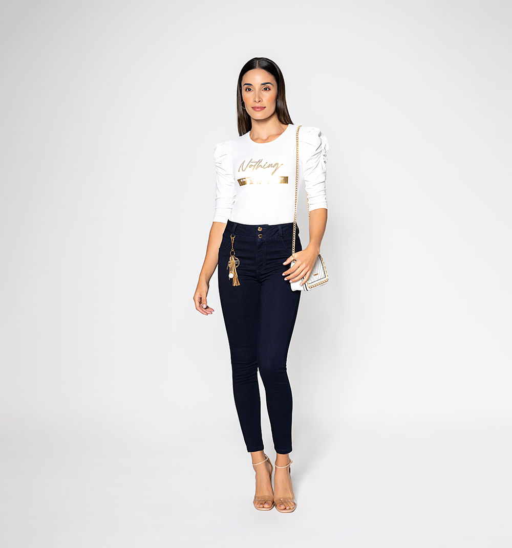 Jean Ultra Slim Dos Botones, Sin Bolsill