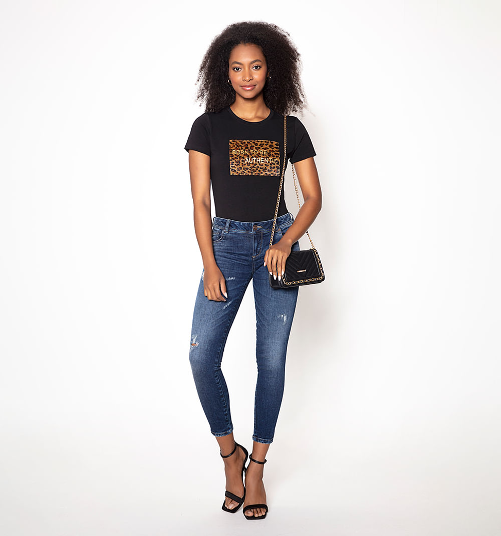 Jean Skinny Tiro Bajo Caroll Clasico 5 B
