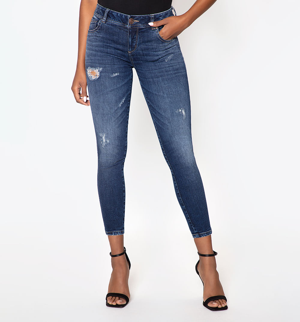 Jean Skinny Tiro Bajo Caroll Clasico 5 B