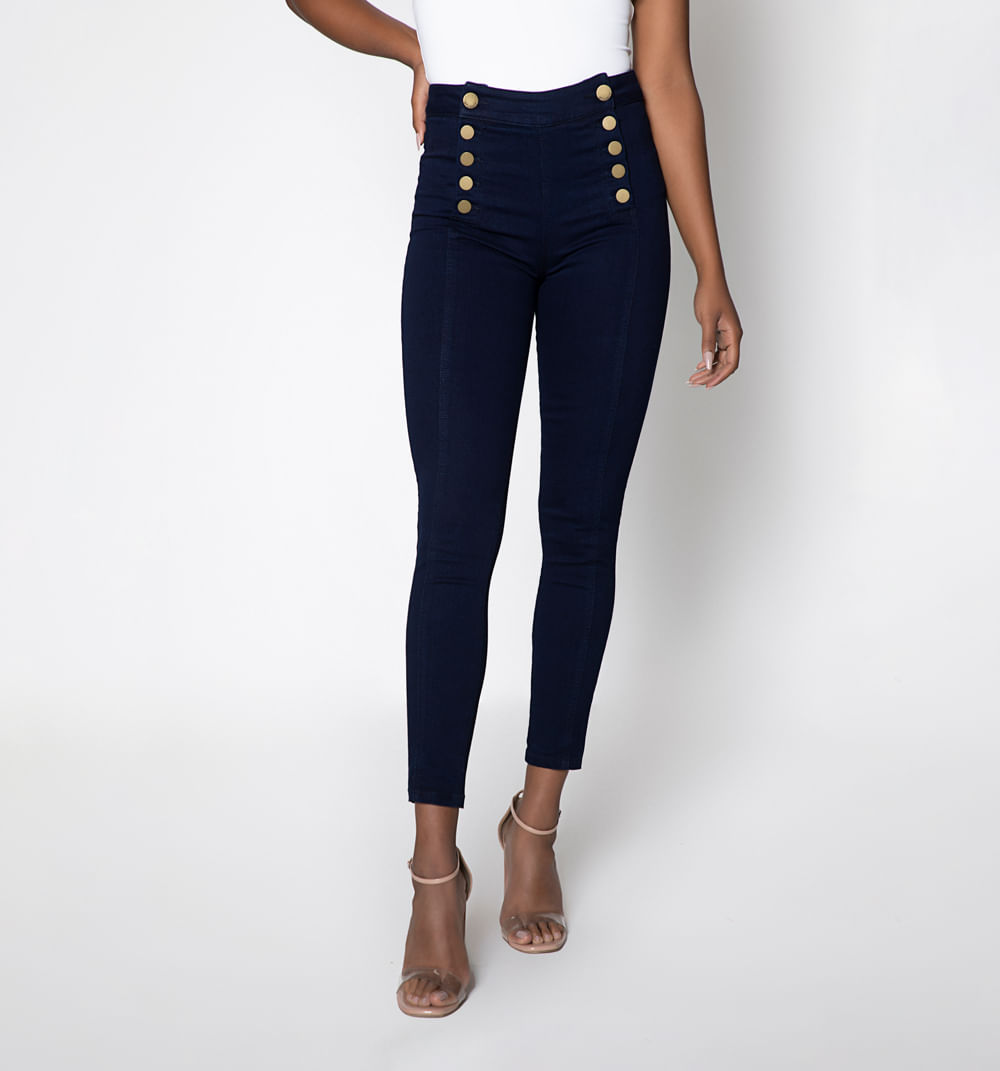 Jeggins Tiro Alto, Botonadura  Lateral