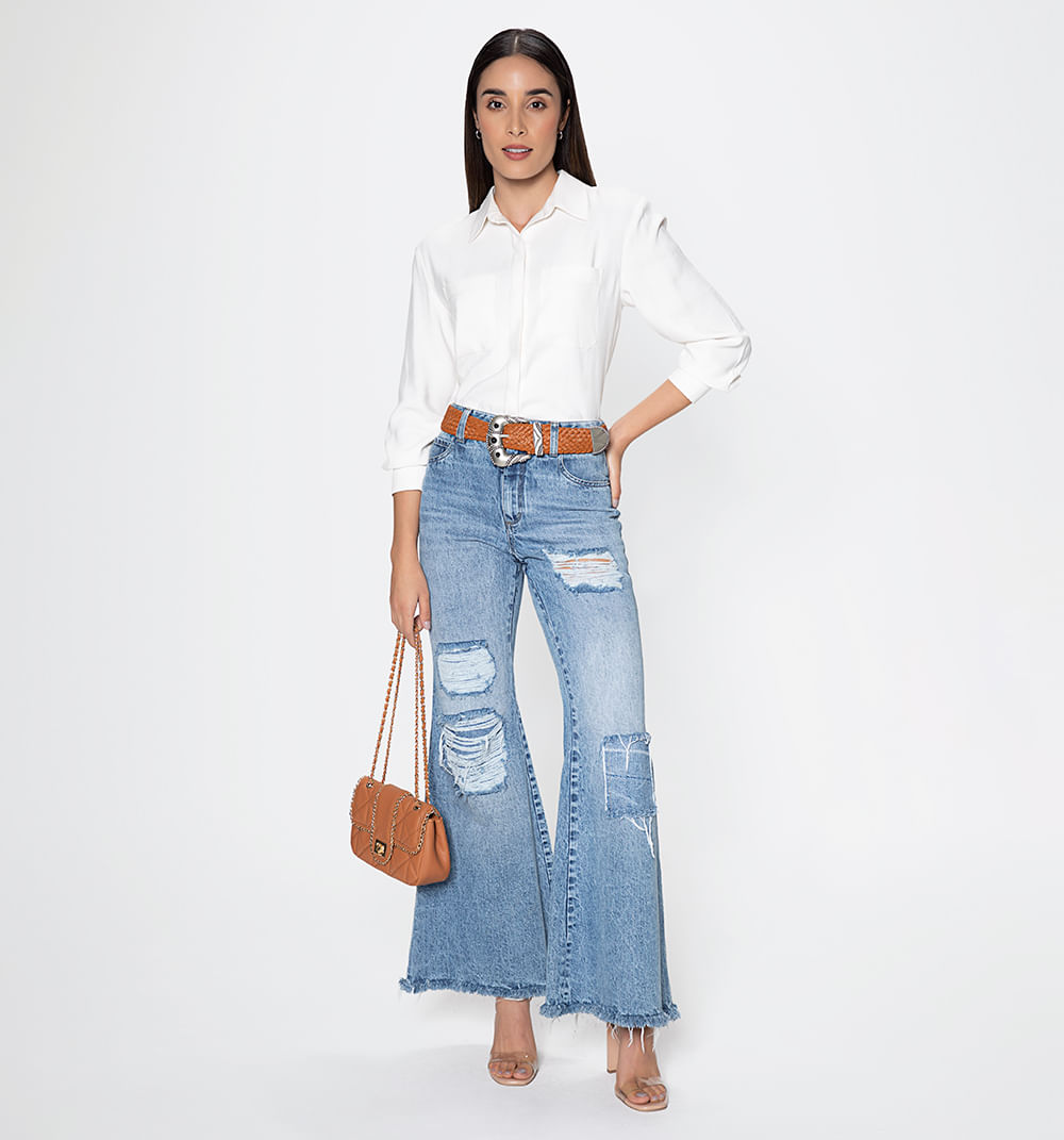 Jean Campana Tiro Alto Con Destroyed Y C