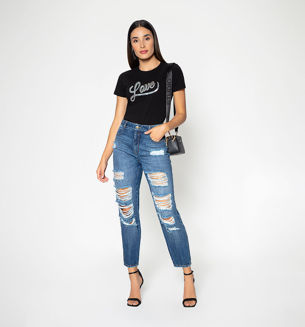 Jean Girlfriend Basico Kendall Tiro Alto