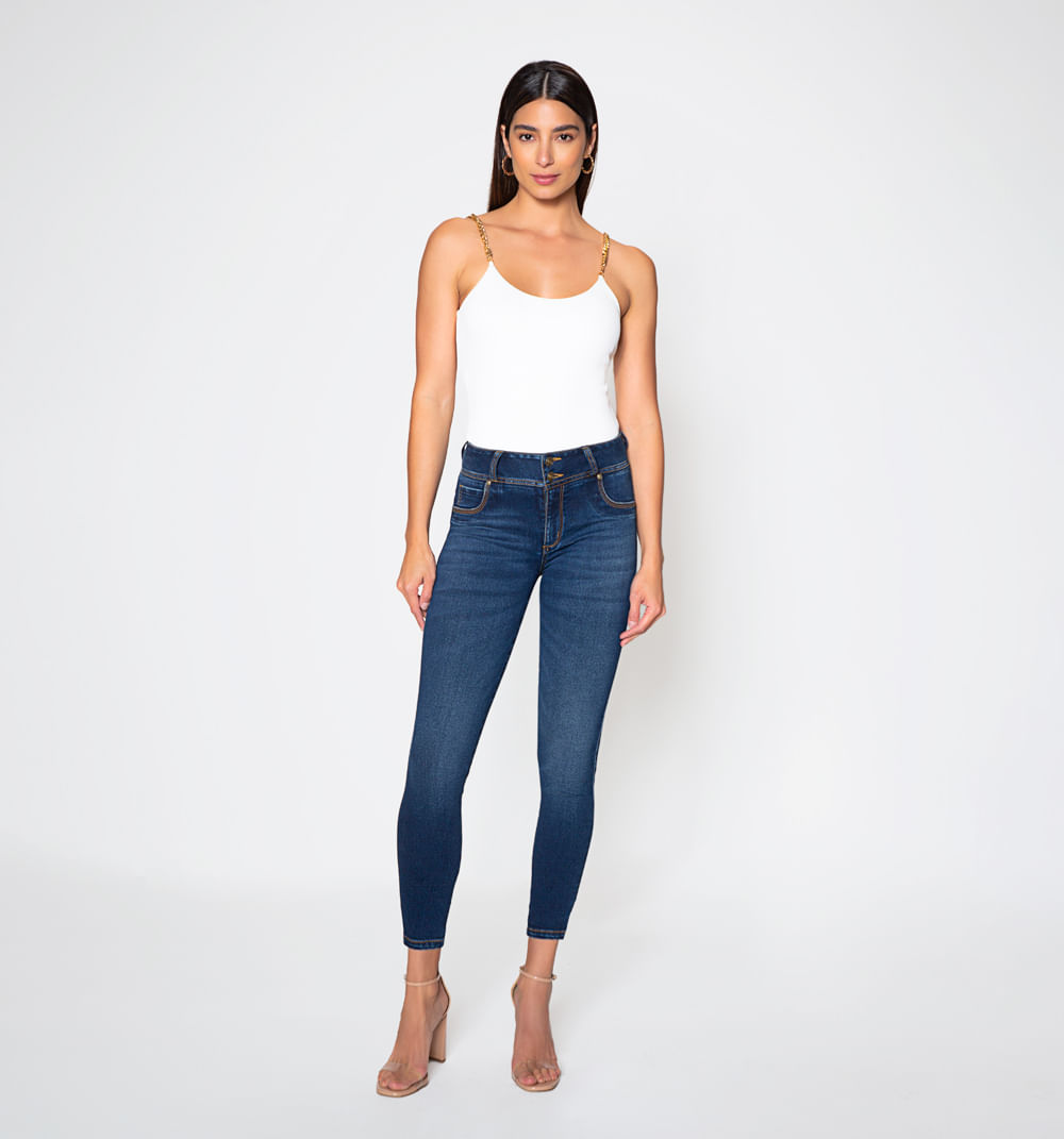 Jean Ultra Slim, Tiro Medio, Crawford Li