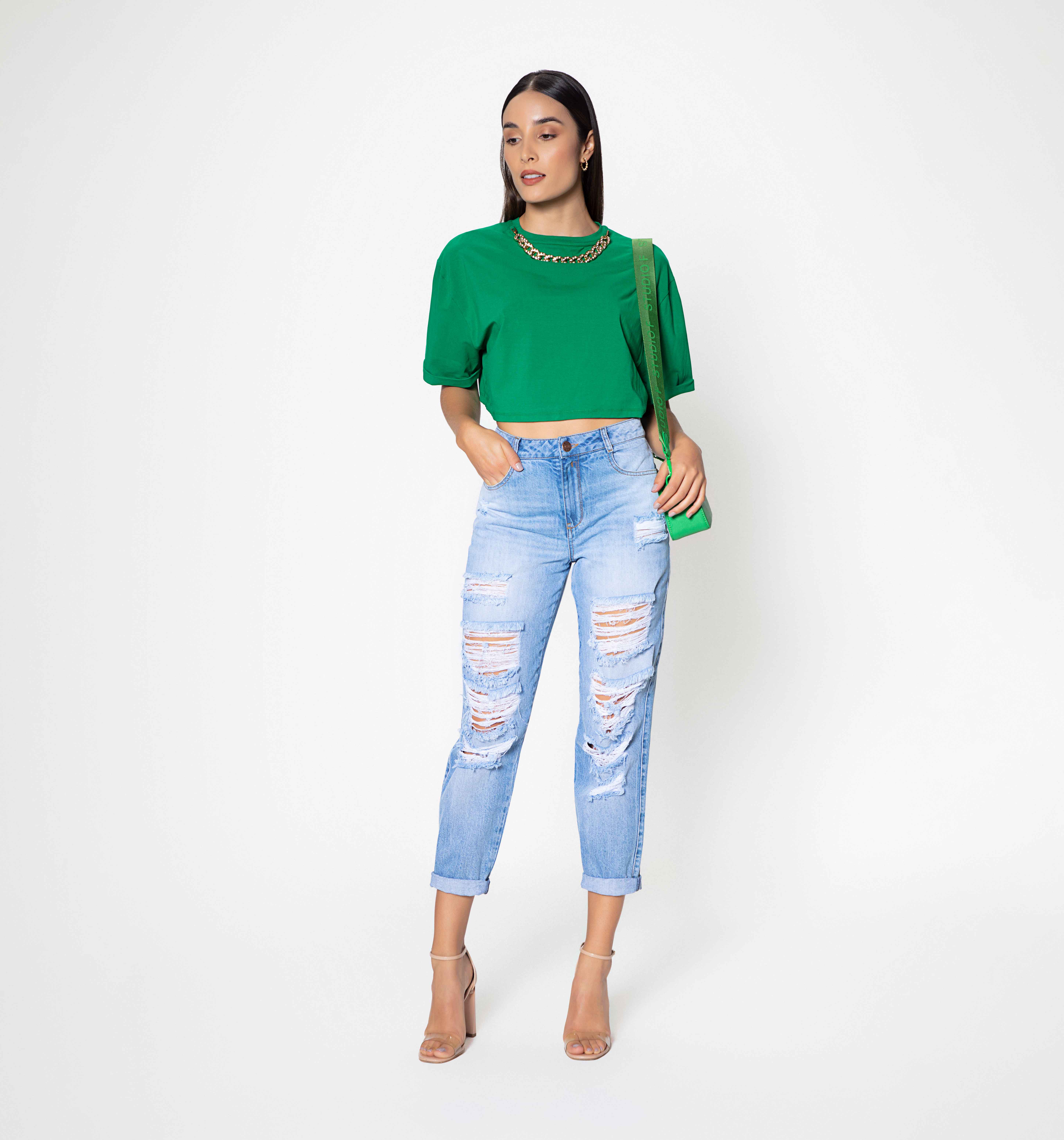 Jean Girlfriend Basico Kendall Tiro Alto