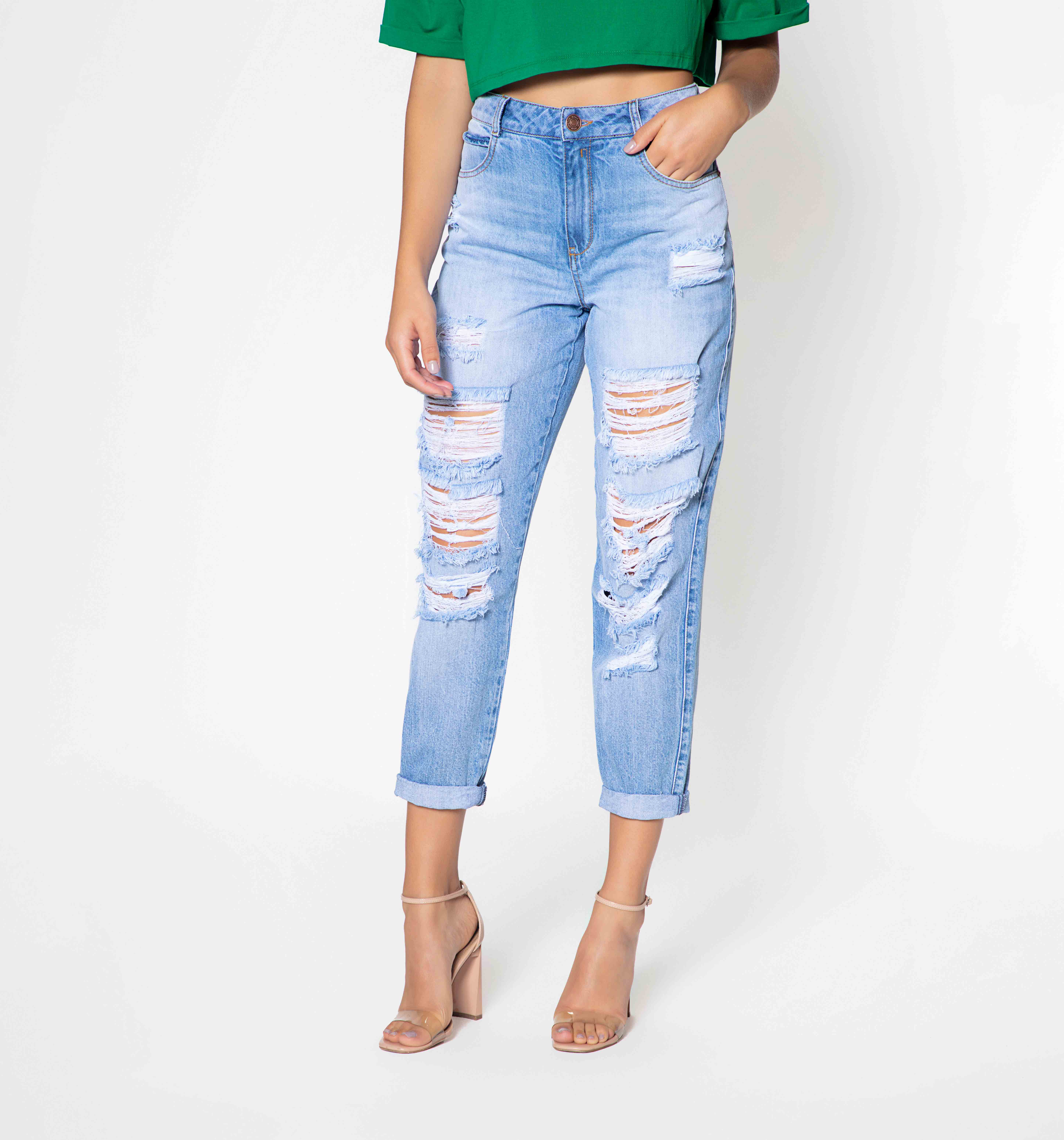 Jean Girlfriend Basico Kendall Tiro Alto