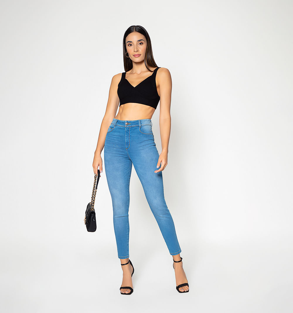 Jean Ultra Slim Lupita Tiro Super Alto T