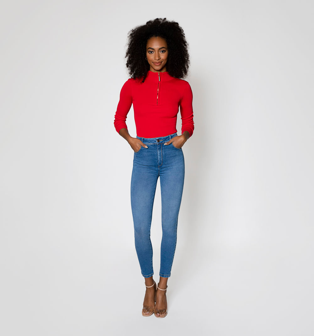 Jean Ultra Slim Lupita Tiro Super Alto T