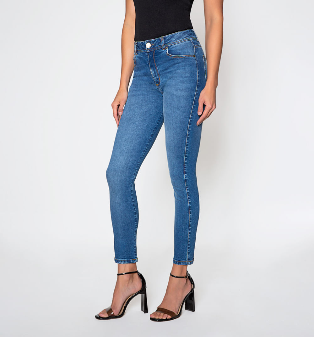 Jean Skinny, Tiro Alto, Cinco Bolsilos,