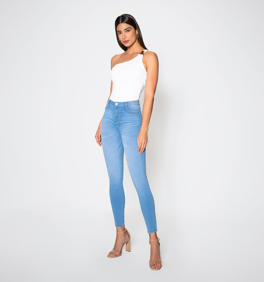 Jean Ultra Slim Lupita Tiro Super Alto T