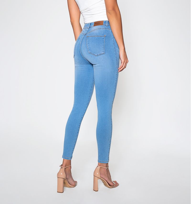 High rise jeans Vallarta 5 tiro alto stretch