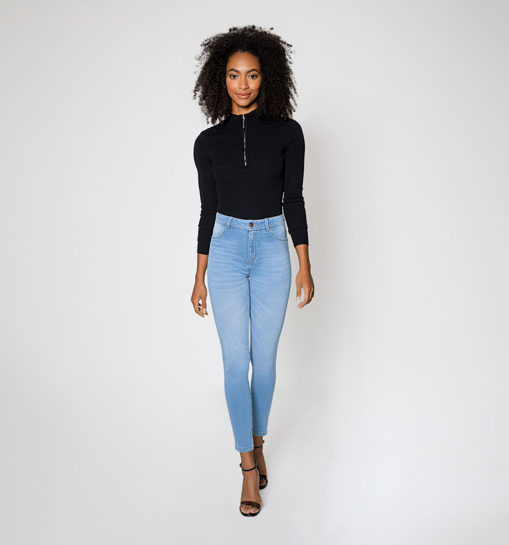 Jeggings Tiro Alto, Cinco Bolsillos, Tay