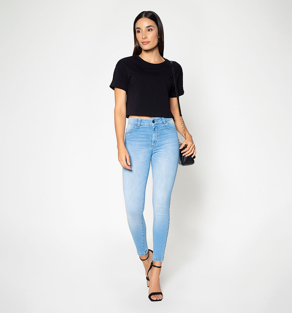 Jeggings Tiro Alto, Cinco Bolsillos, Tay