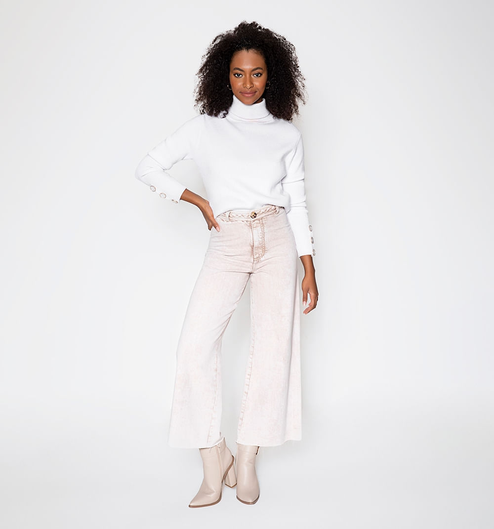 Jean Campana Tiro Alto Sin Bolsillos Del