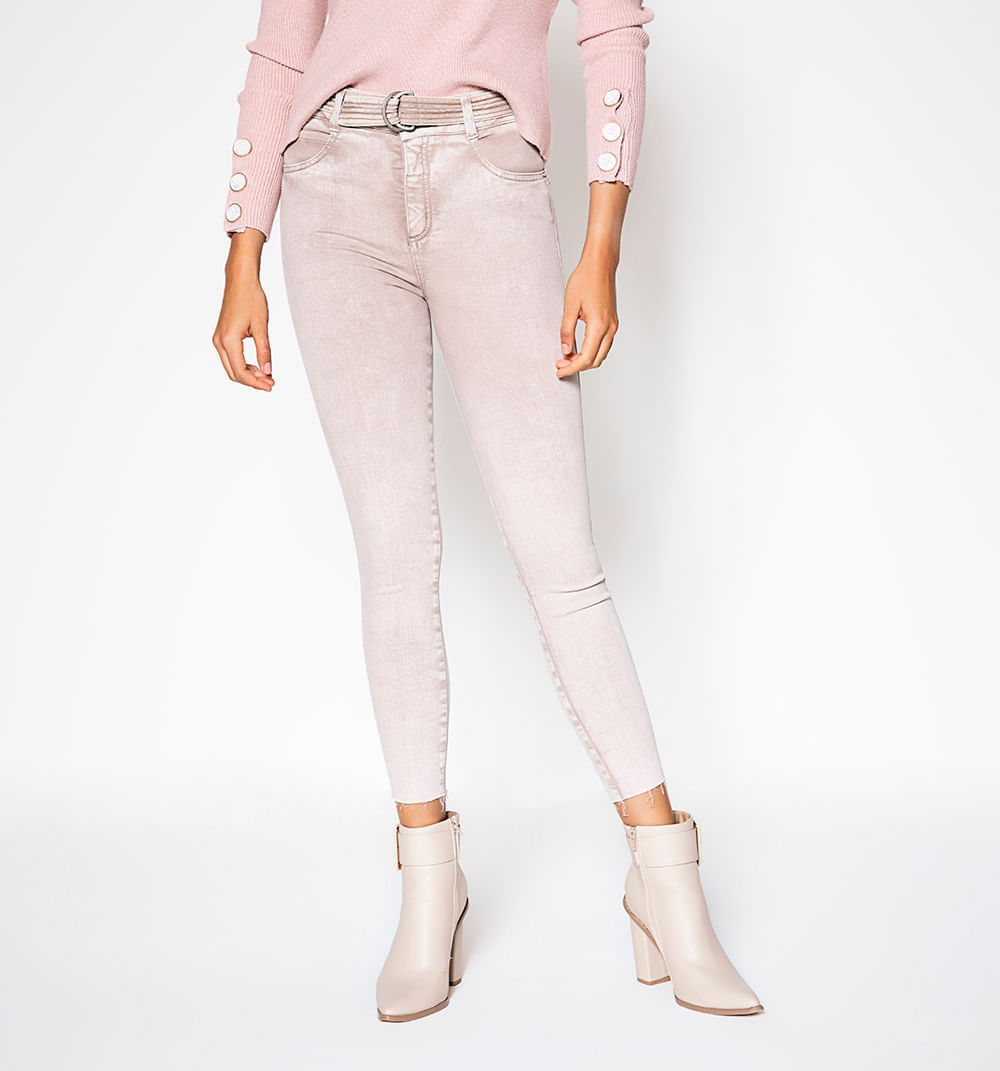 Jean Cropped Tiro Alto