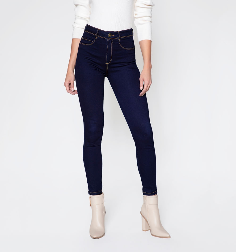 Jean Ultraslim Tiro Super Alto, Cinco Bo