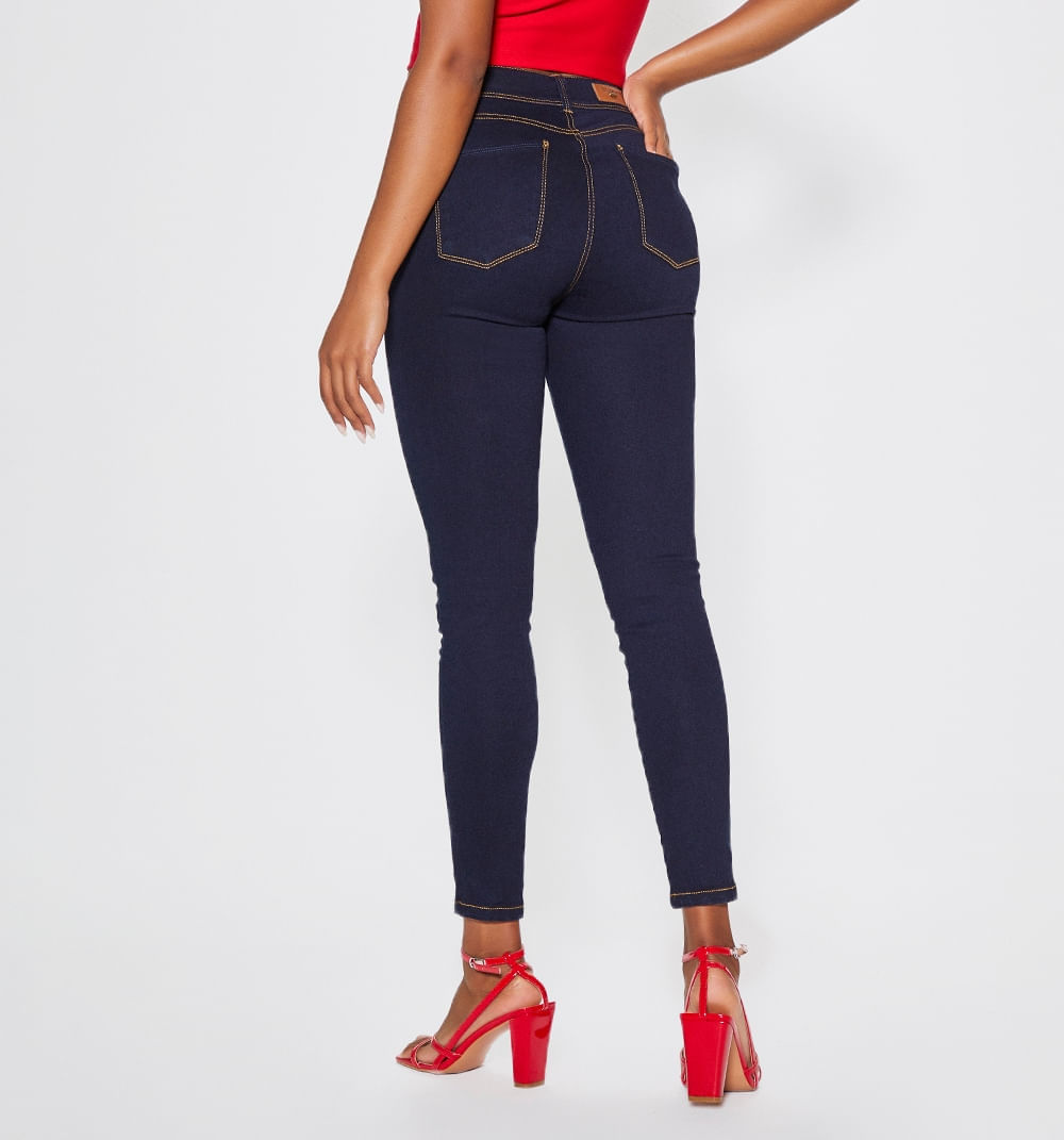 Jean Ultraslim Tiro Super Alto, Cinco Bo