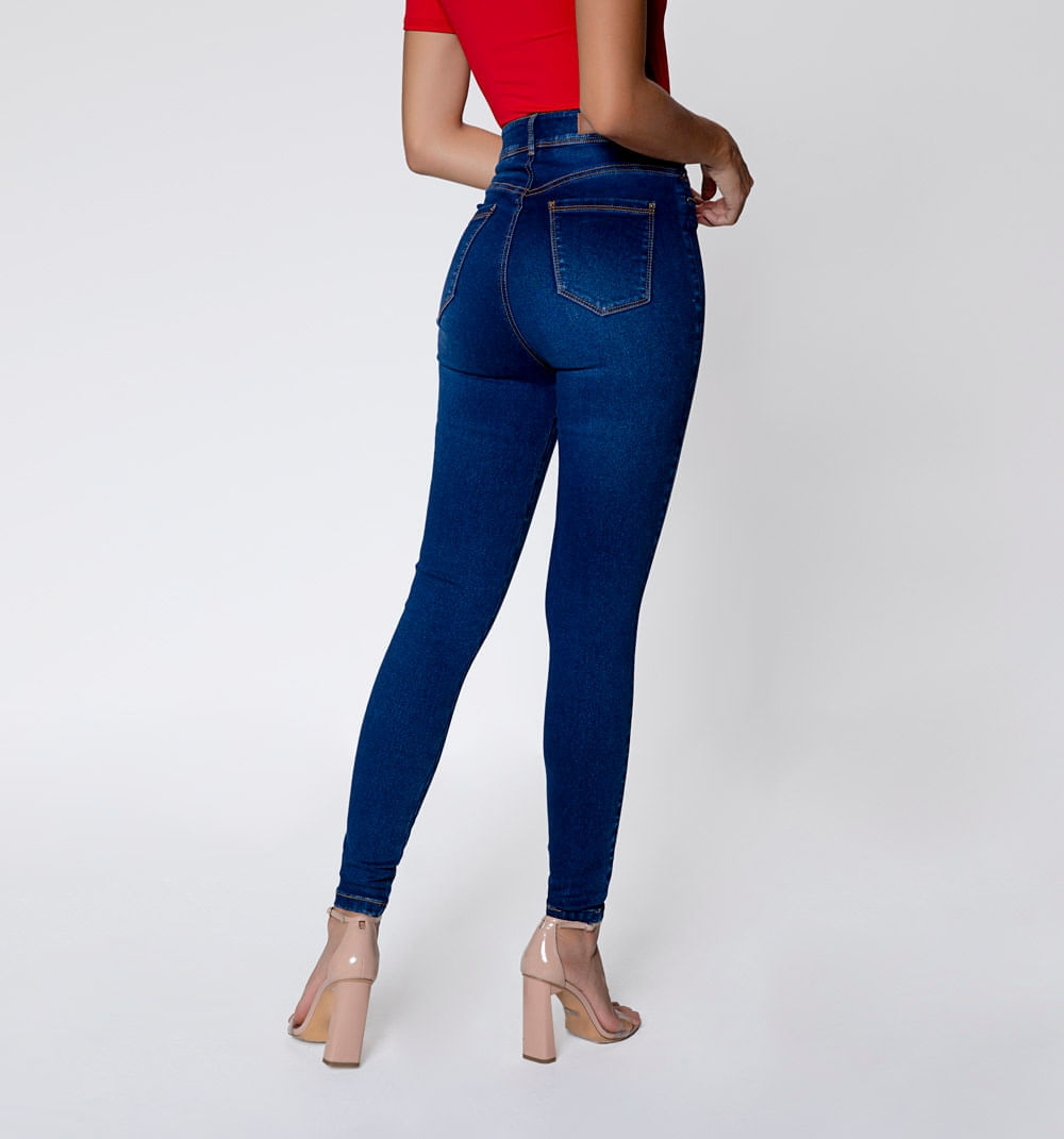 Jean Ultraslim Tiro Super Alto, Cinco Bo