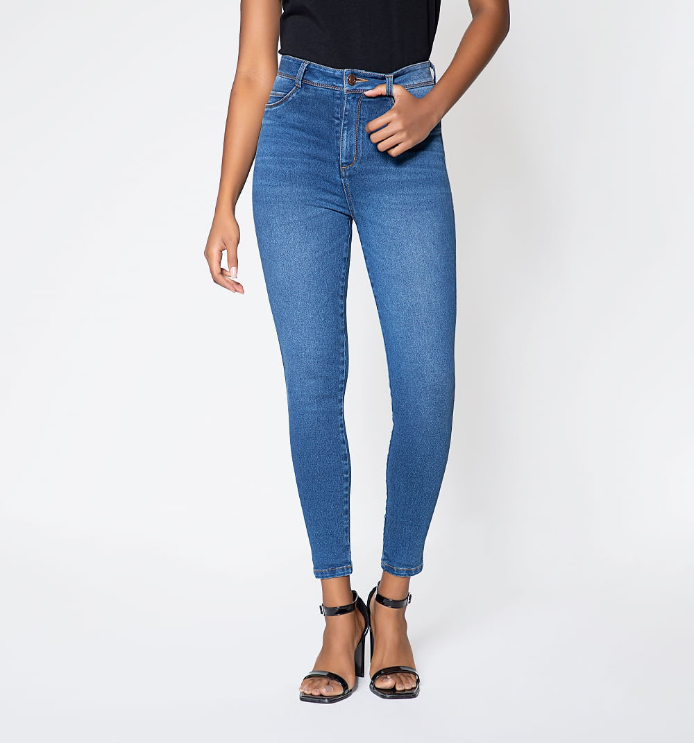Jean Ultraslim Tiro Super Alto, Cinco Bo