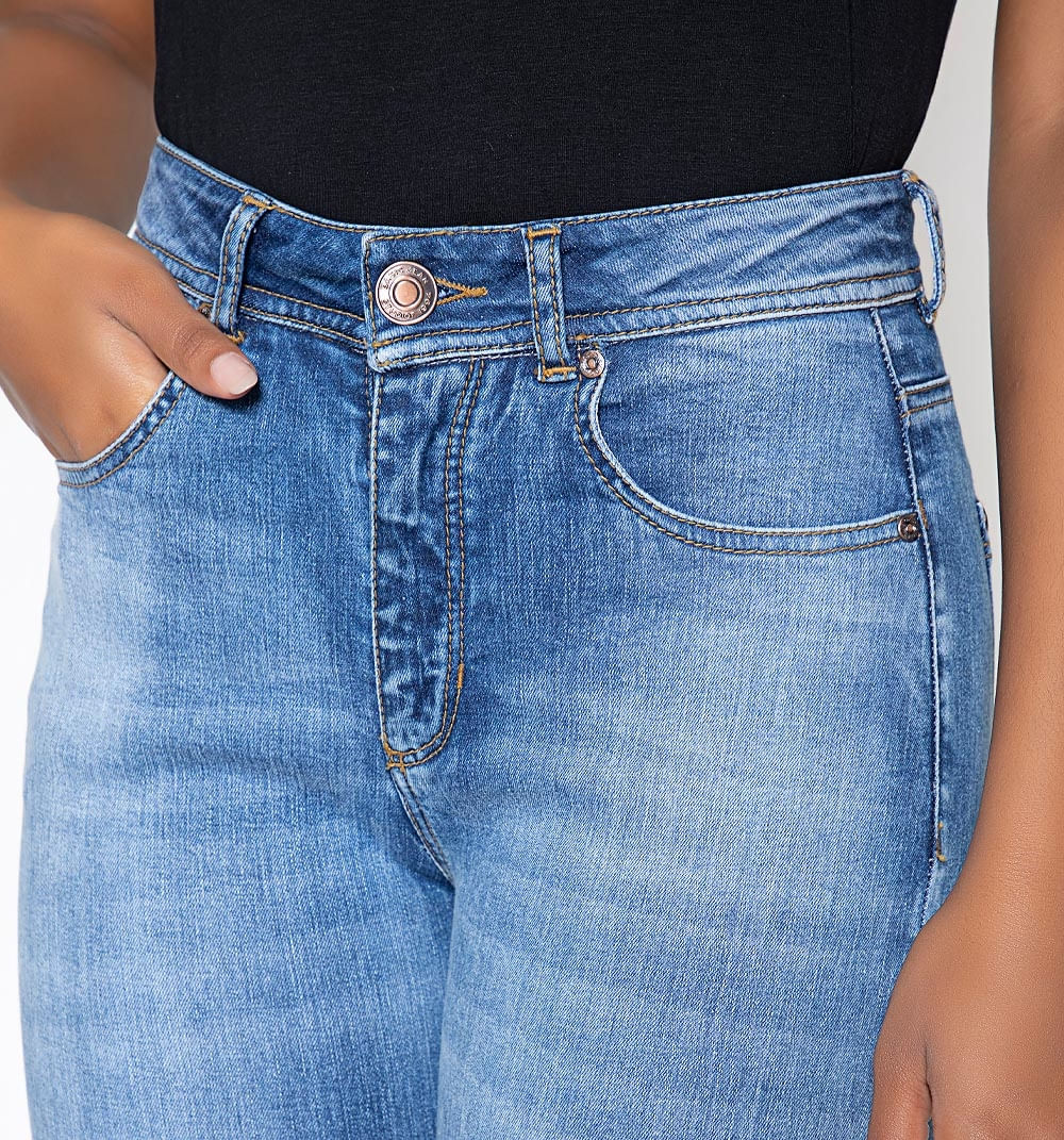 Jean Skinny, Tiro Alto, Cinco Bolsilos,