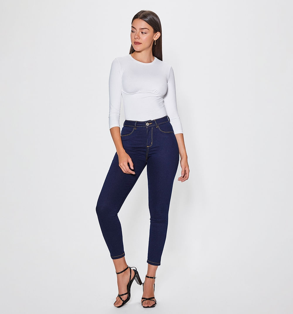 Jeggings Tiro Alto, Cinco Bolsillos, Tay