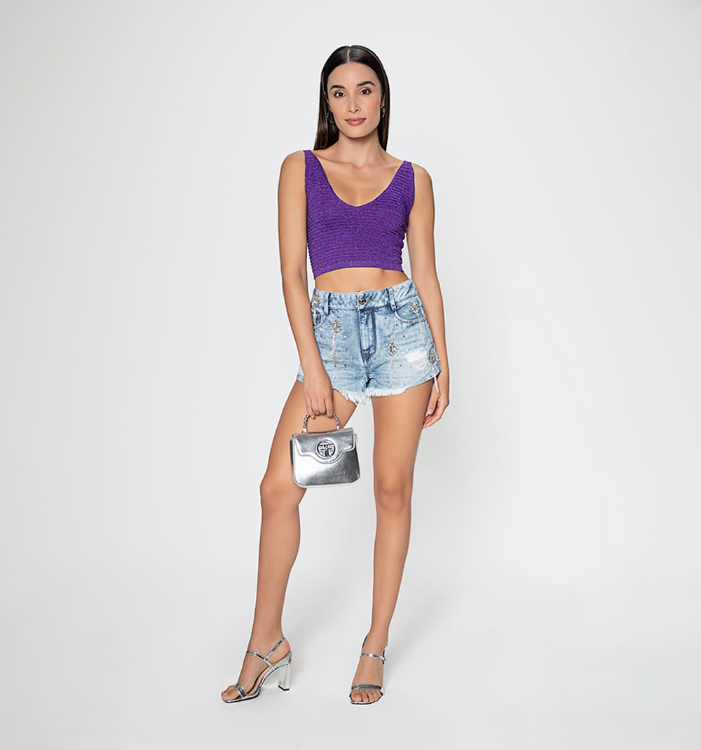 Blusa Tejida Con Textura