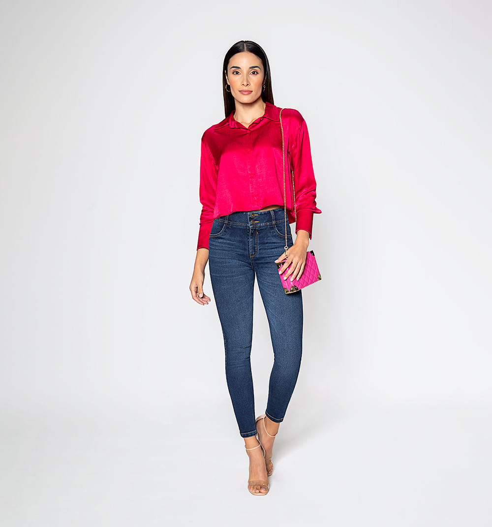 Blusa  Manga Larga  Cartera Escondida