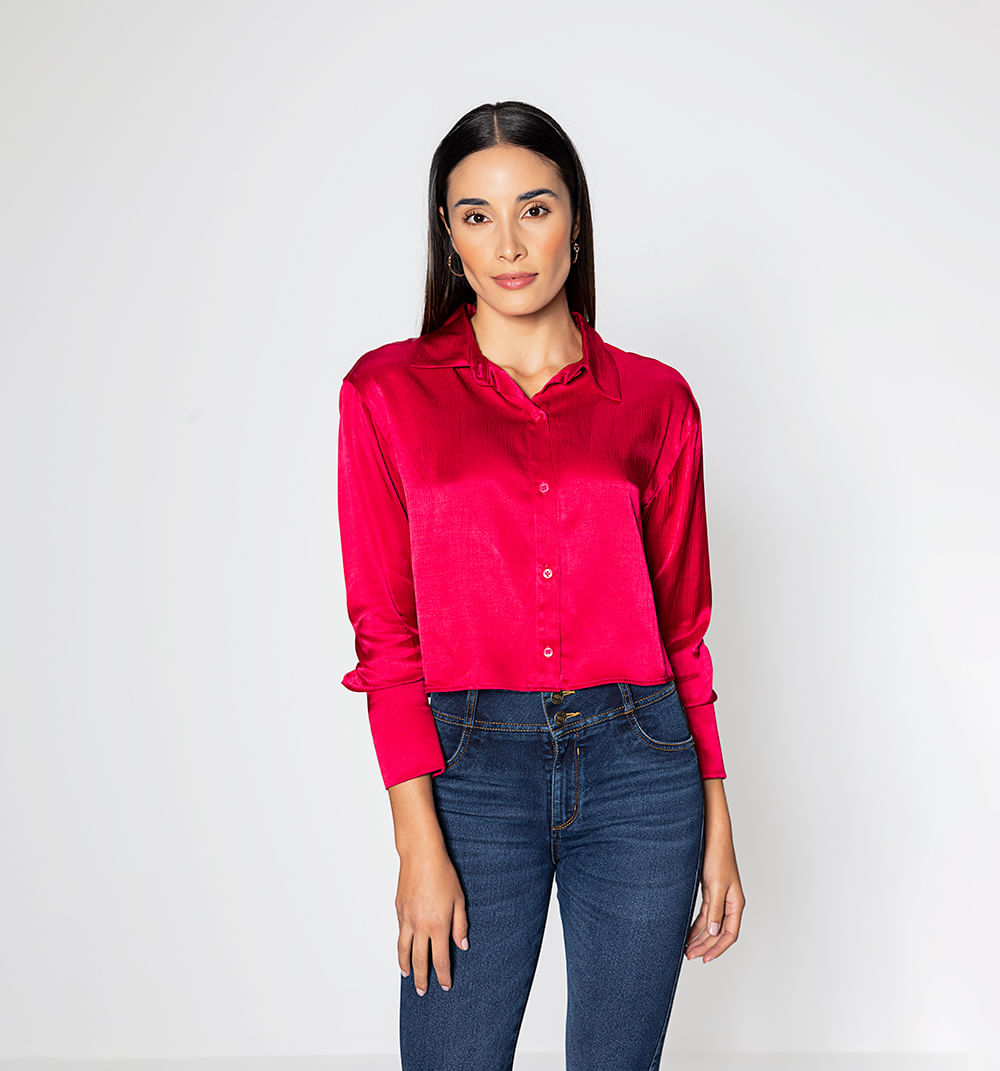 Blusa  Manga Larga  Cartera Escondida