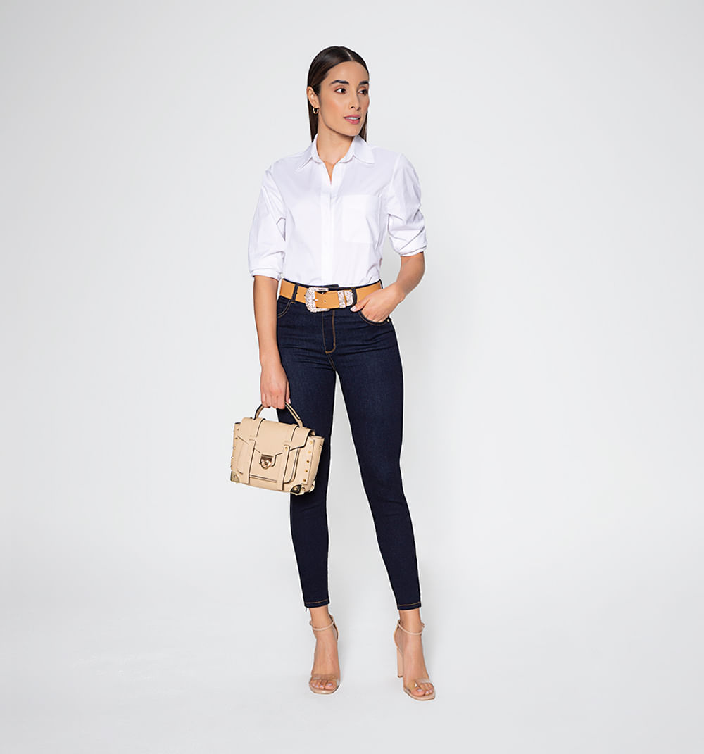 Jean Ultraslim Tiro Super Alto, Cinco Bo