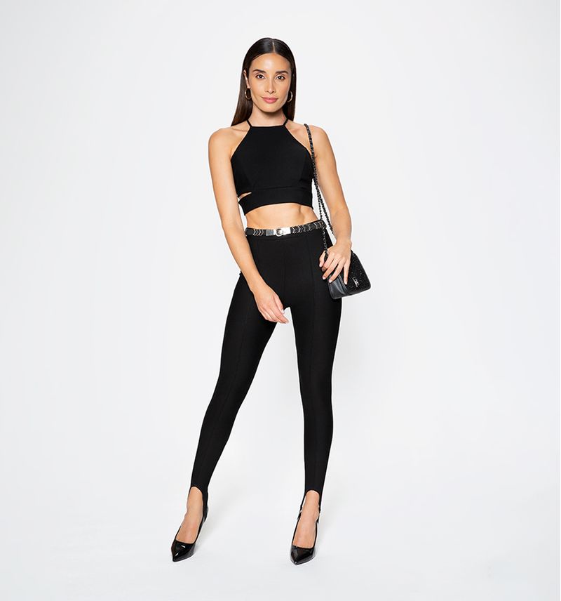 Leggins Pitillo Con Estribo Y Correa Studio F M xico