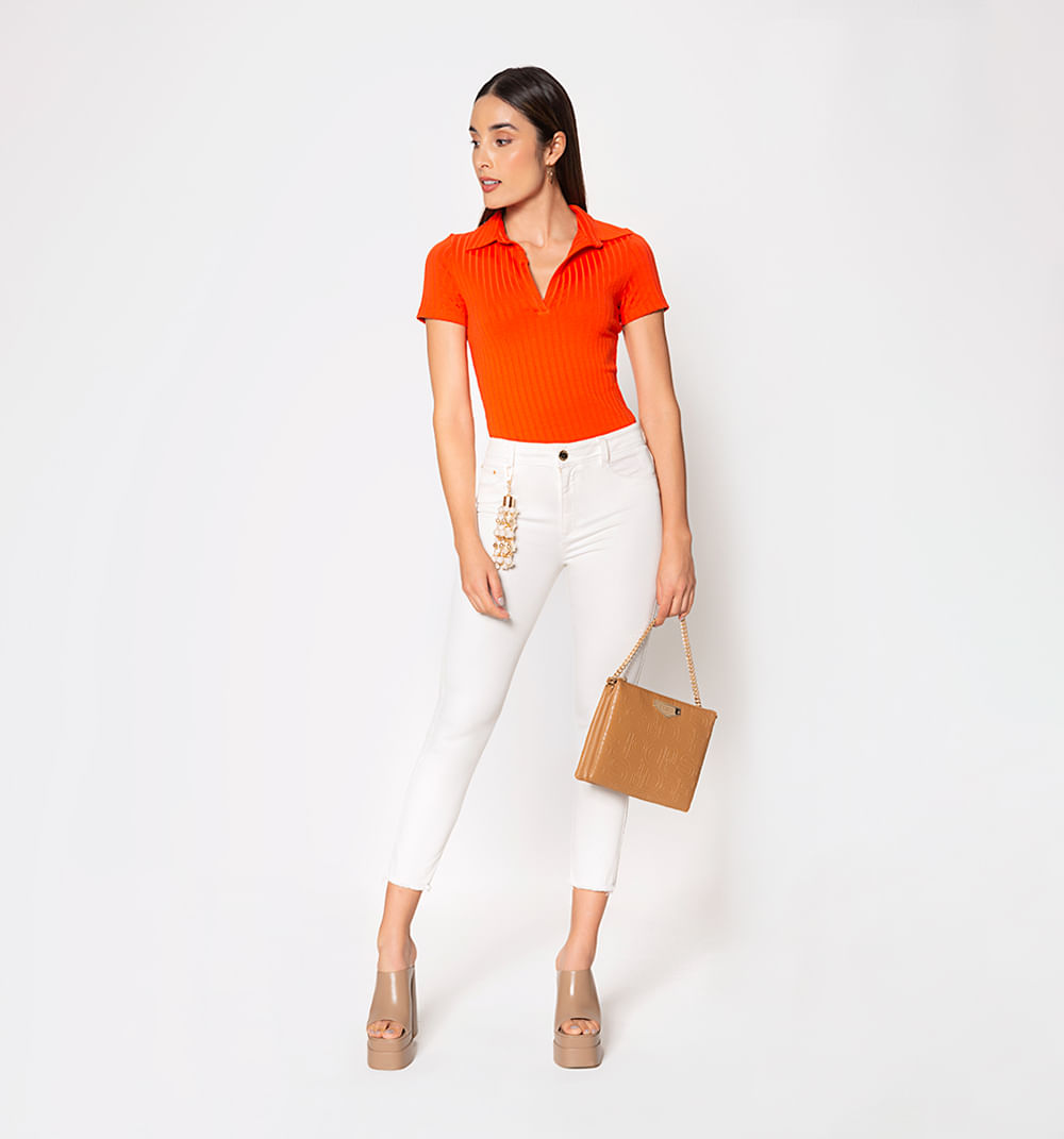 Jean Ultraslim Tiro Alto Natural Con Det