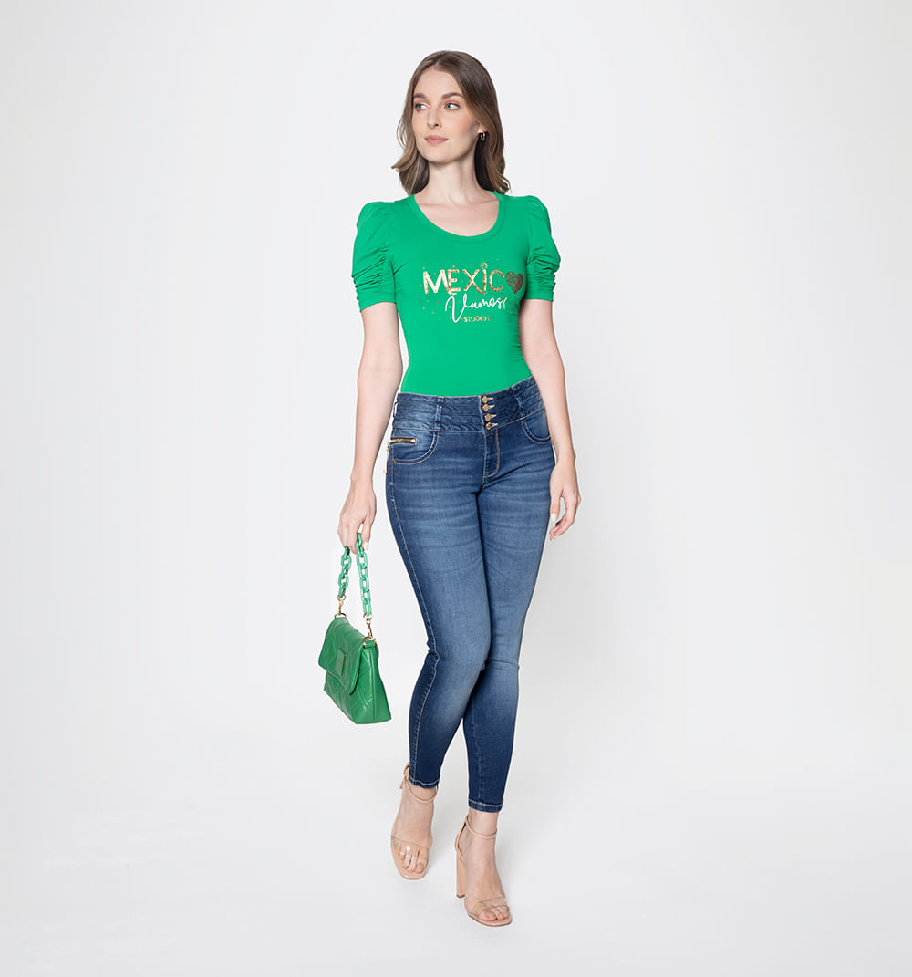 Jean Ultraslim Pretina Ancha Con Slider