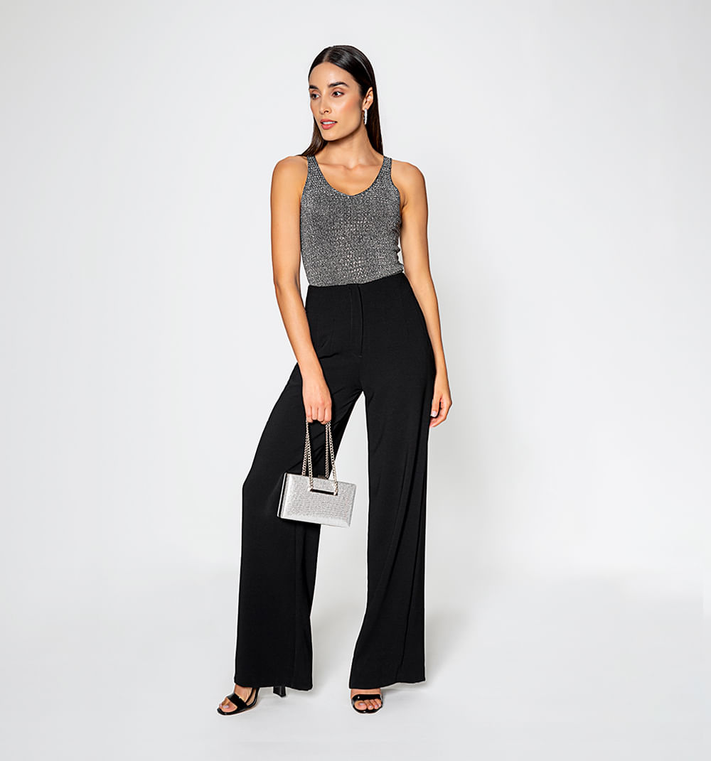 Blusa Tiras Tejida Con Hot Fix