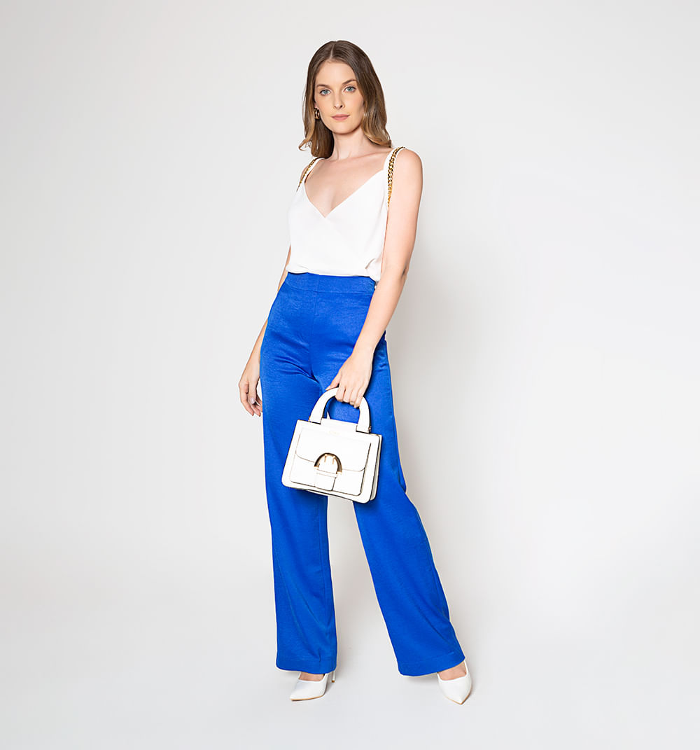 Blusa Tira Con Cadena Escote Cruzado