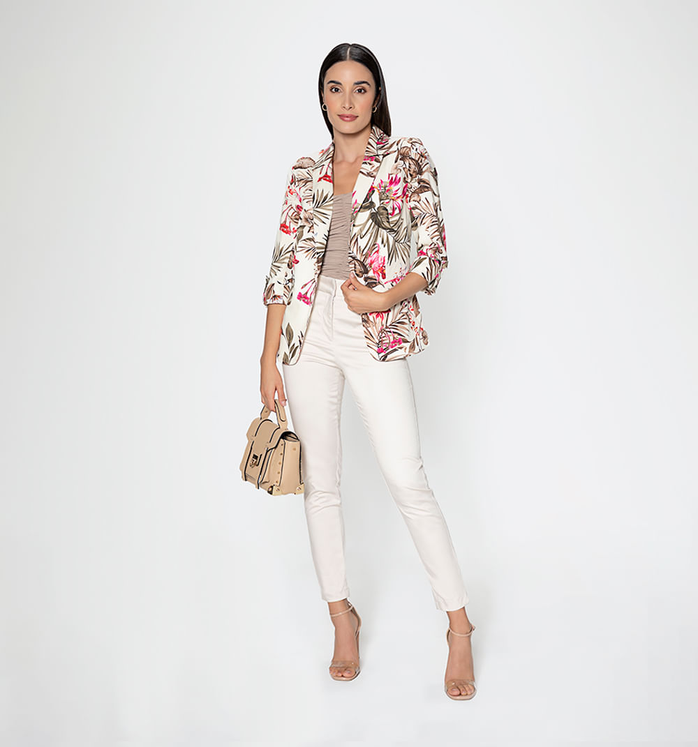 Blazer Manga 3/4 Con Charretera