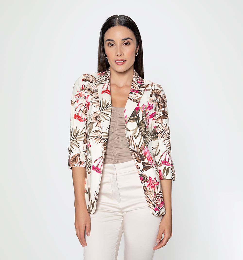 Blazer Manga 3/4 Con Charretera