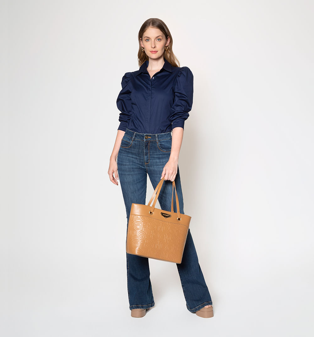 Blusa Camisera Básica Manga 3/4