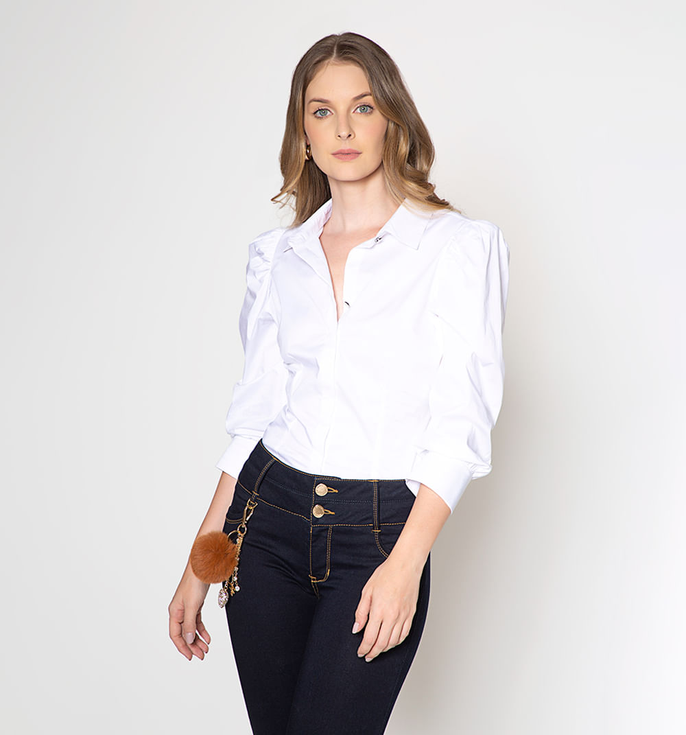 Blusa Camisera Básica Manga 3/4