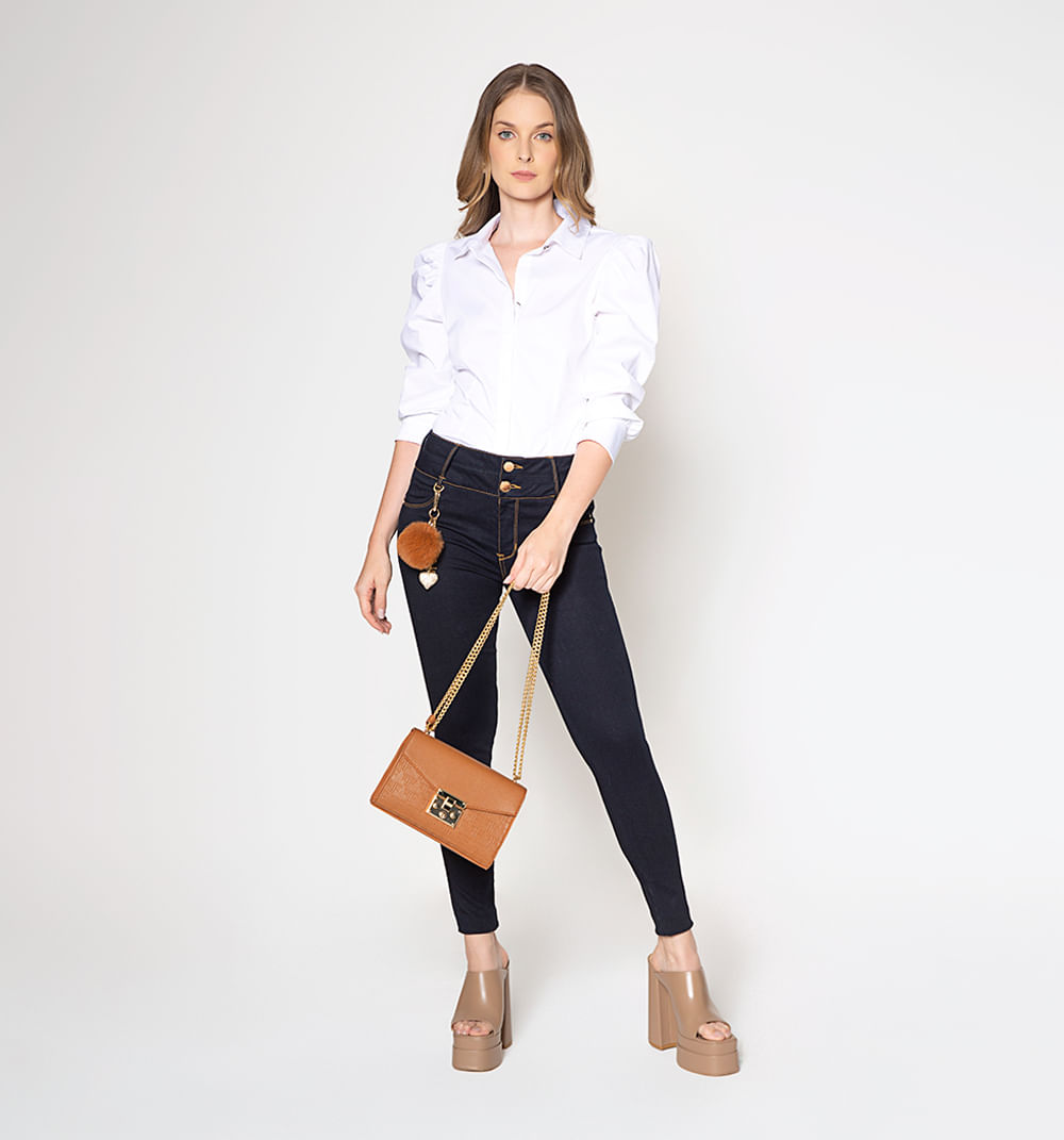 Blusa Camisera Básica Manga 3/4