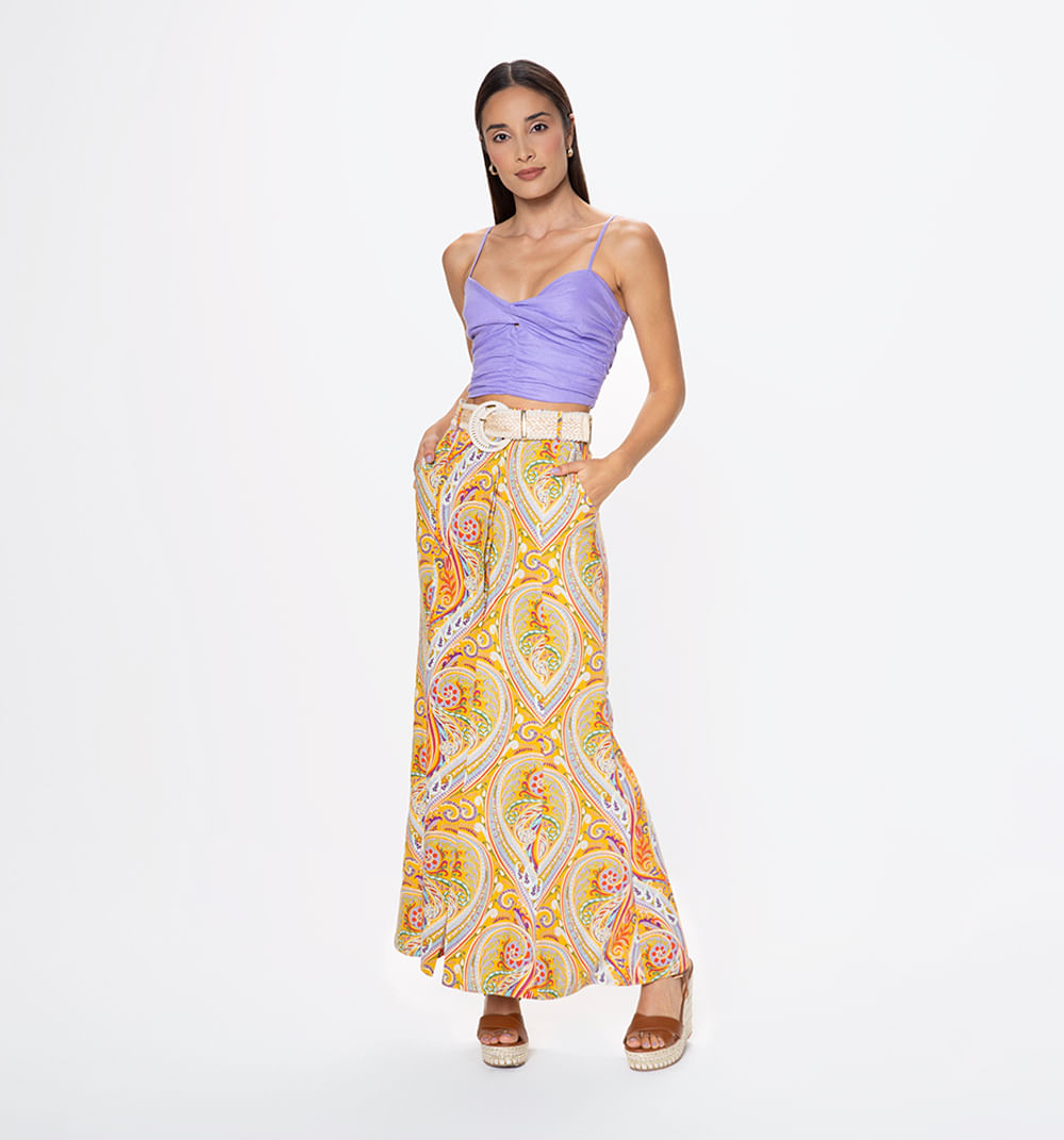 Blusa Straple Frente Entorchado