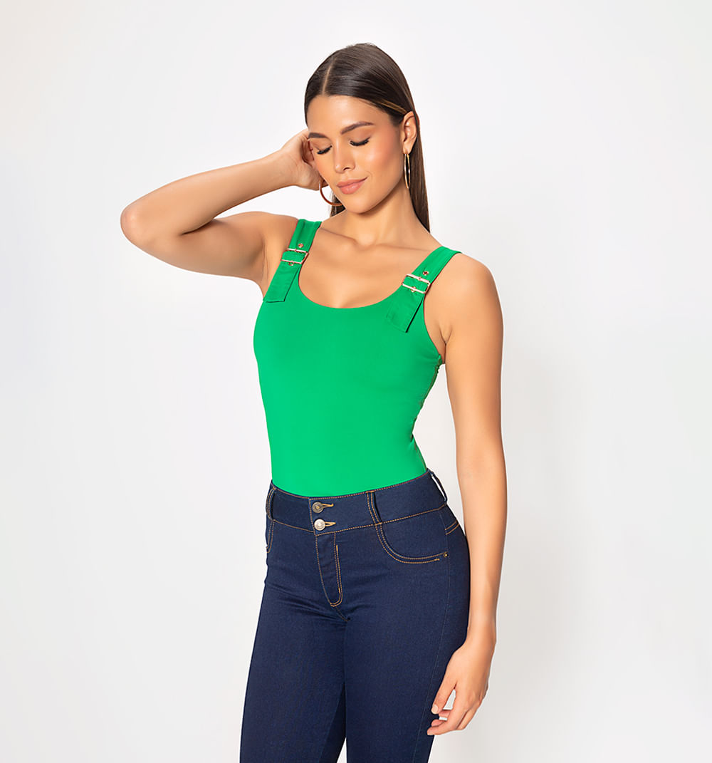 Body Con Tiras Y Hebilla